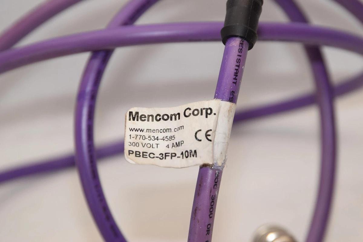 Used MENCOM CORP PBEC-3FP-10M Female Plug Cordset
