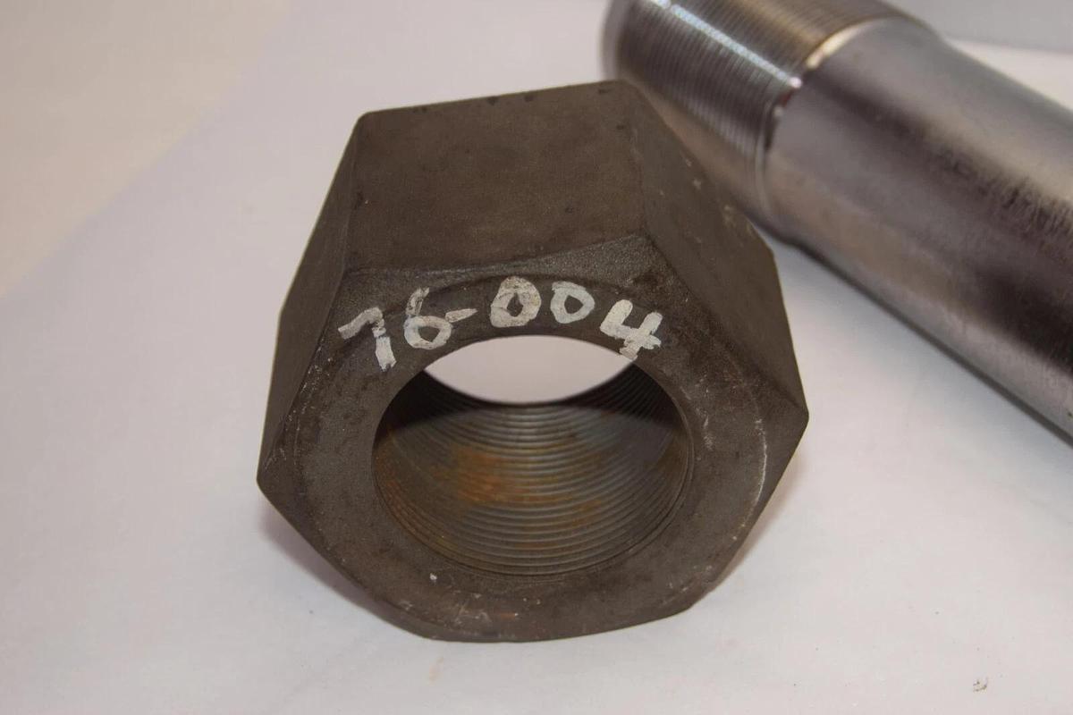 Used Very Large Bolt, Nut & Stud 3-1/8" Dia. approx. 17" Long P-183-N,  0484D, 76-004