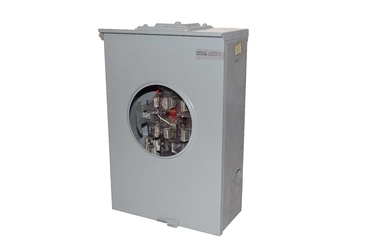 Used Anchor Electric Meter Socket Enclosure U50000 U40000 200A 200 Amp 600v 3ph 4w