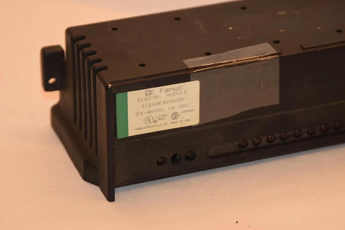 Used GE FANUC IC660EBD020D 24/40Vdc 16SRC Electrical Module Terminal Assembly