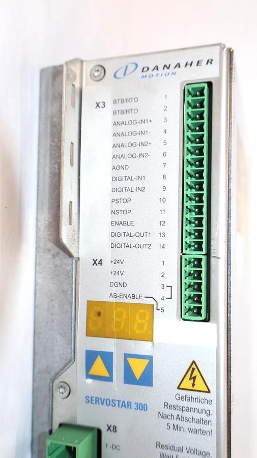 Used Danaher Motion Servostar 300 Servo Drive 346 6A S3060 1-NA S30601-NA