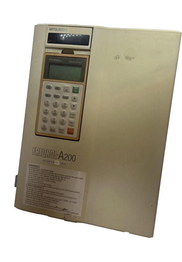 Used Mitsubishi FR-A220E-5.5K-TF 10HP Freqrol A200 Inverter Drive  FR-A220E-5.5KTF
