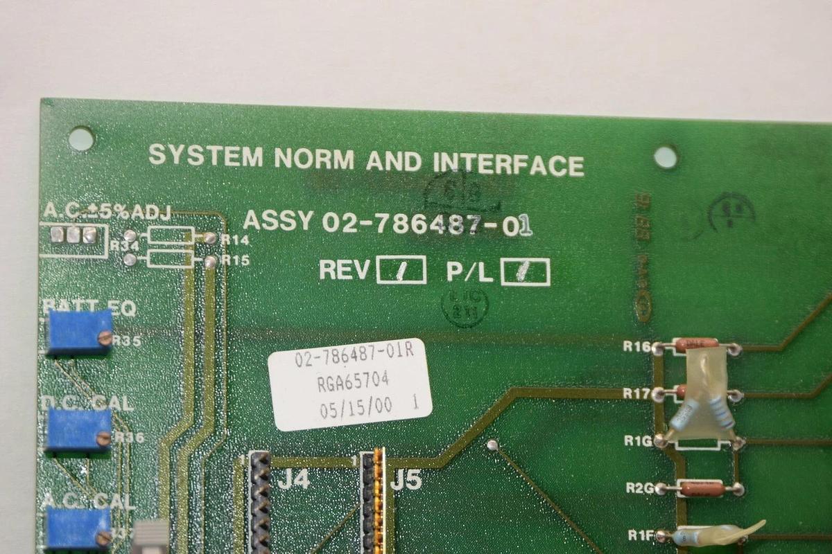 (NEW EMERSON / LIEBERT 02-786487-01 02-78648701R System Norm & Interface Board