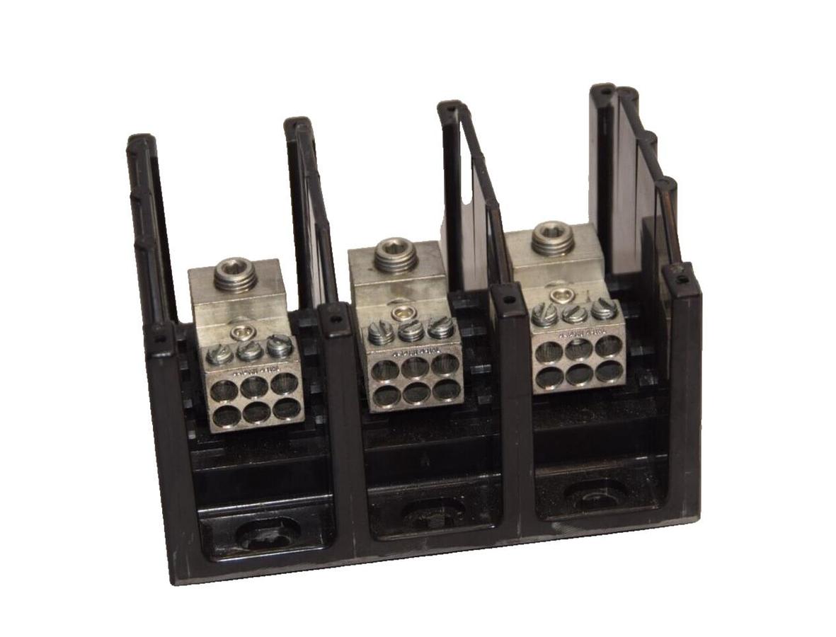 Used BUSSMANN 16321-3 163213 600V 175A 175 Amp 600 Volt Fuse Holder