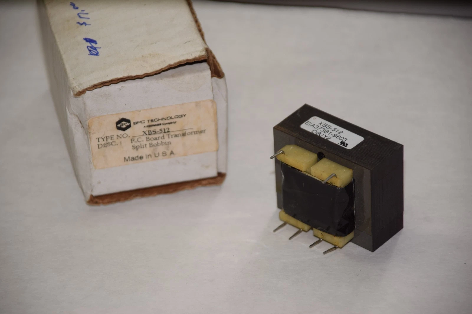 SPC TECHNOLOGY XBS-512 XBS512 P.C. BOARD TRANSFORMER SPLIT BOBBIN NEW
