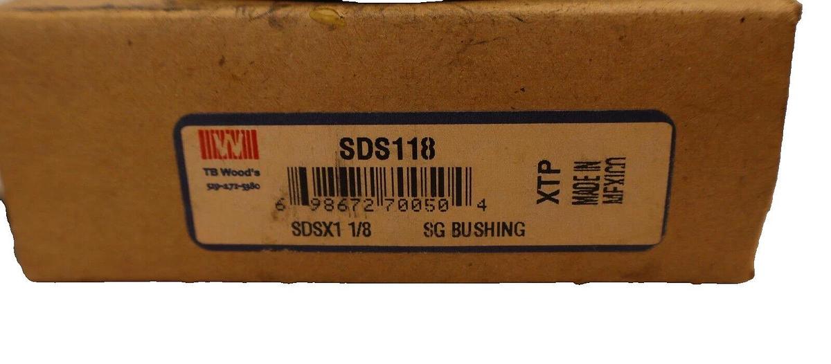 TB Woods SDS118 SDSX1 1/8 SDSX11/8 SG Bushing (NEW)