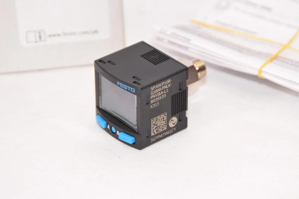 (NEW) FESTO SPAN-P10R-G18M-PNLK-PNVBA-L1 8035533 Pressure Sensor