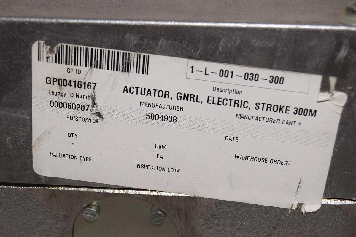 SKF Actuation System Actuator STD12010-300-53 300mm stroke 400v 3ph NEW