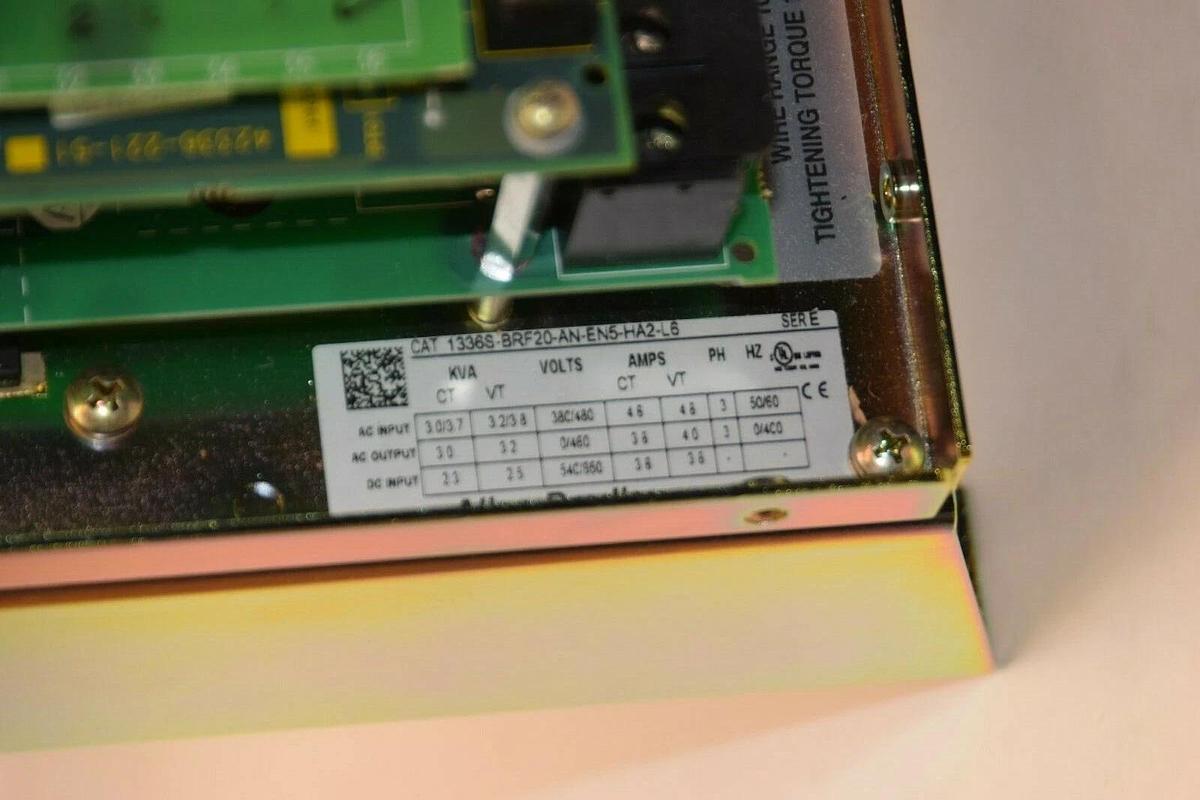 (NEW) ALLEN BRADELY 1336S-BRF20-AN-EN5-HA2-L6 Series E 2HP 460V AC Drive