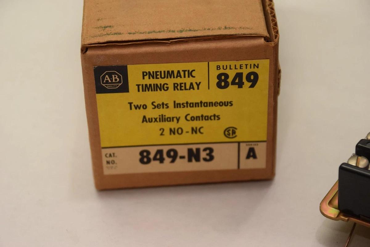 NEW ALLEN-BRADLEY 849-N3 PNEUMATIC TIMING AUXILIARY CONTACT