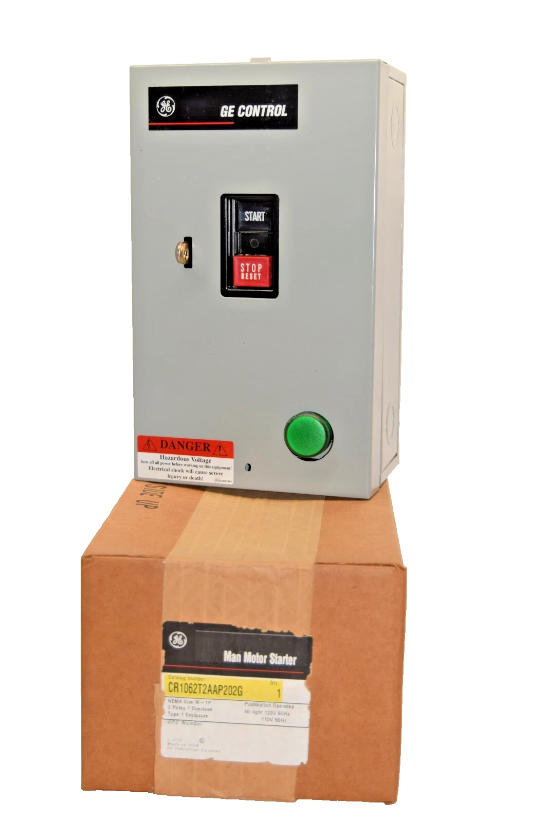 GE GENERAL ELECTRIC CR1062T2AAP202G Nema Size M-1P 2P Man Motor Starter (NEW)