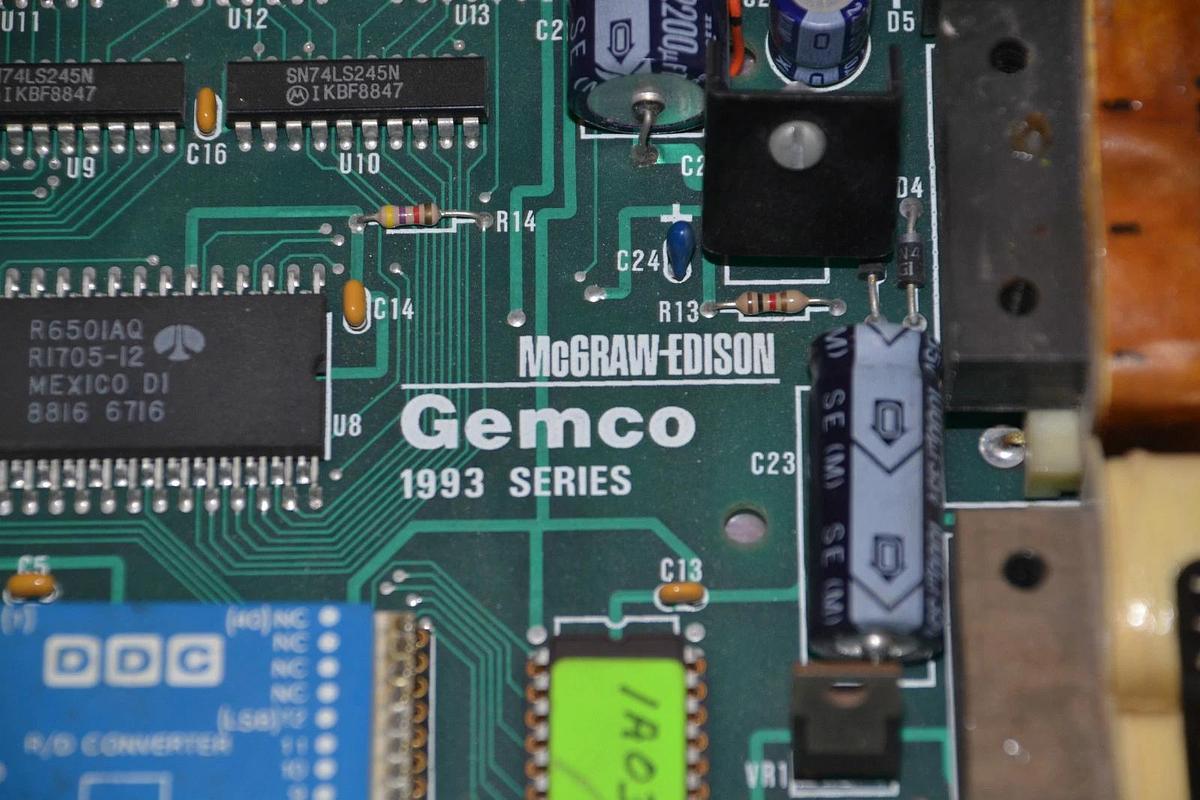 Used MCGRAW-EDISON GEMCO 1993 SERIES BOARD CARD EP-0019100-C EP 0019100 C EP0019100C