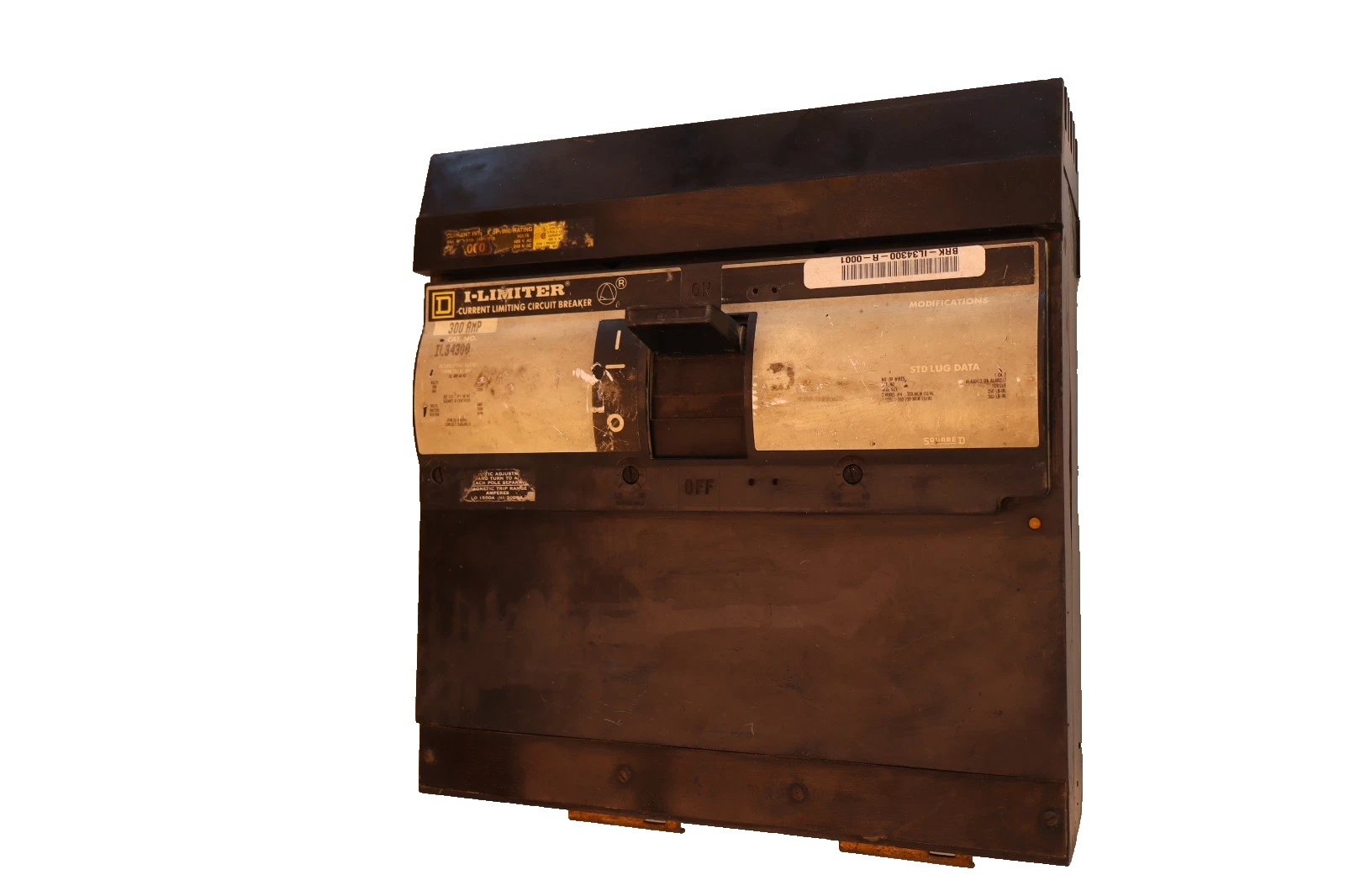 Used Square D I-Limiter Circuit Breaker 300 Amp IL34300 300A Frame 3Pole
