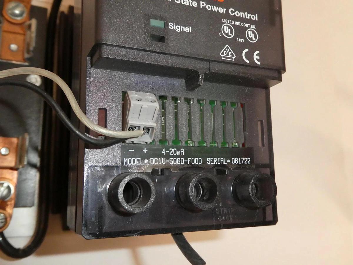 Used WATLOW DC1V-5060-F000 4-20mA DIN-a-mite Solid State Power Control *No Cover*