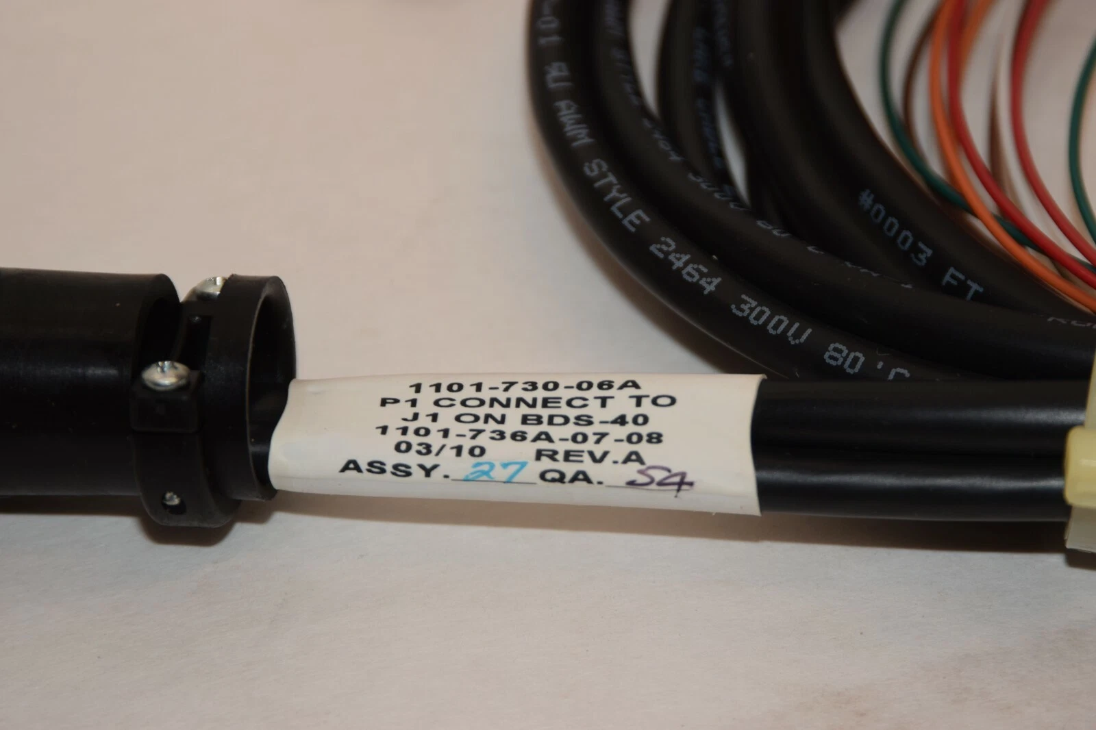 (NEW - Lot of 4) EMERSON / LIEBERT 1101-730-06A 1101-736A-07-08 Harness / Cable