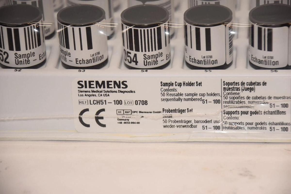 (NEW - Pack of 50) SIEMENS MEDICAL SOLUTIONS LCH51-100 Sample Cup Holder Set