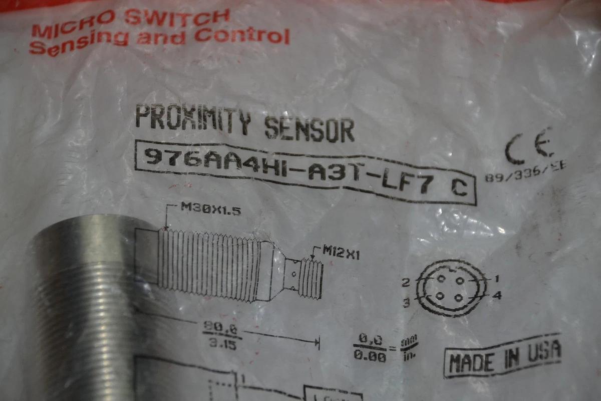 Used Honeywell Micro Switch Proximity Sensor 976AA4HI-A3T-LF7 C 976AA4HI NEW