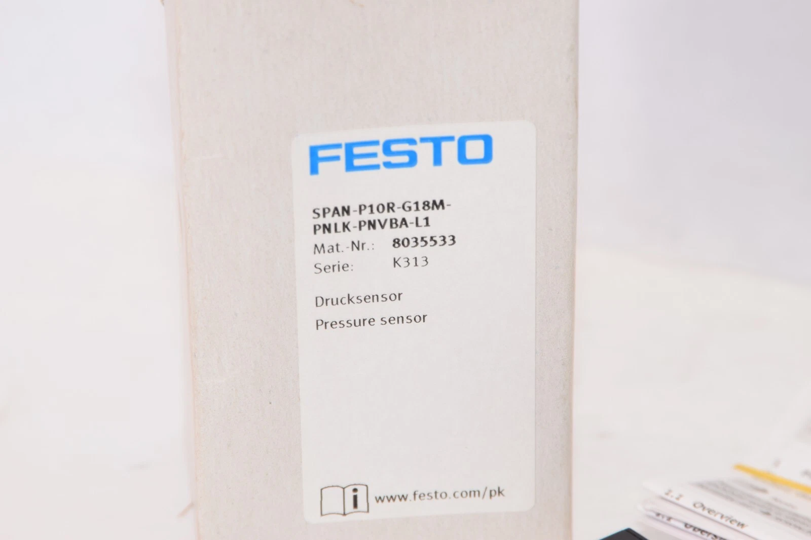 (NEW) FESTO SPAN-P10R-G18M-PNLK-PNVBA-L1 8035533 Pressure Sensor