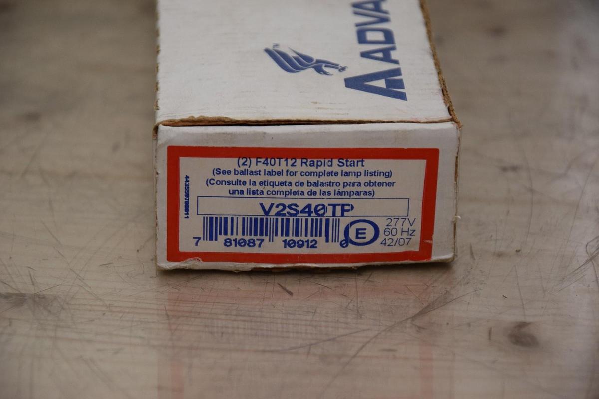 3 ADVANCE RAPID START V2S40TP V-2S40-T-1-TP F40T12 277V FLUORESCENT BALLAST NEW