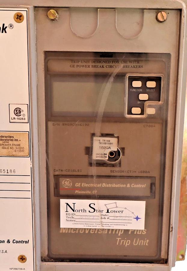 Used GE Power Break Disconnect 1600 Amp 1600A TP1616TTR Plug TR16B1600 C216LSI