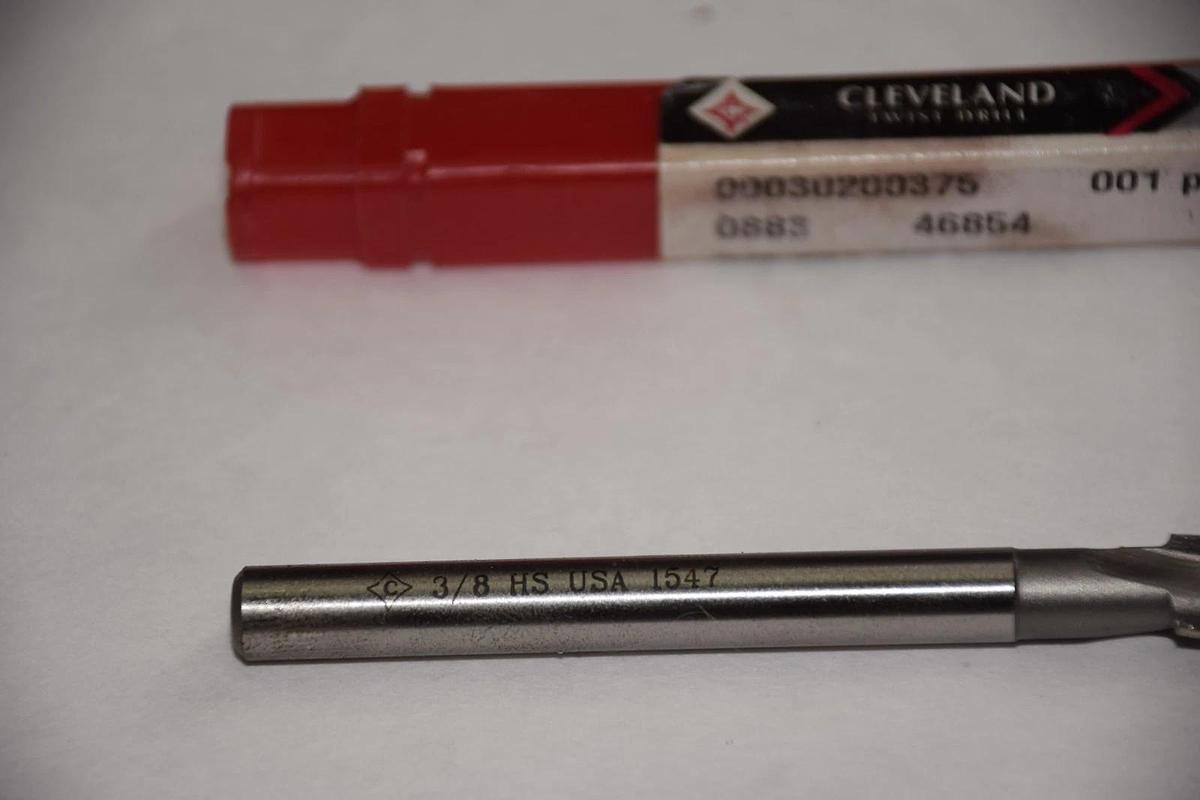 CLEVELAND 3/8" 3/8 883 HS C'BORE 00030200375 TWIST DRILL BIT NEW