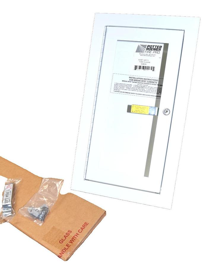 Potter Roemer 7008-B-KIDDE , 463046 White Kidde Safety Cabinet (New)