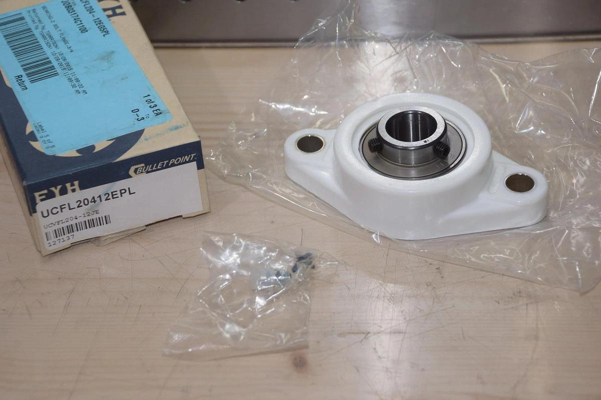 FYH / BULLET POINT UCFL20412EPL UCVFL204-12JE 3/4" 2 BOLT FLANGE BEARING NEW