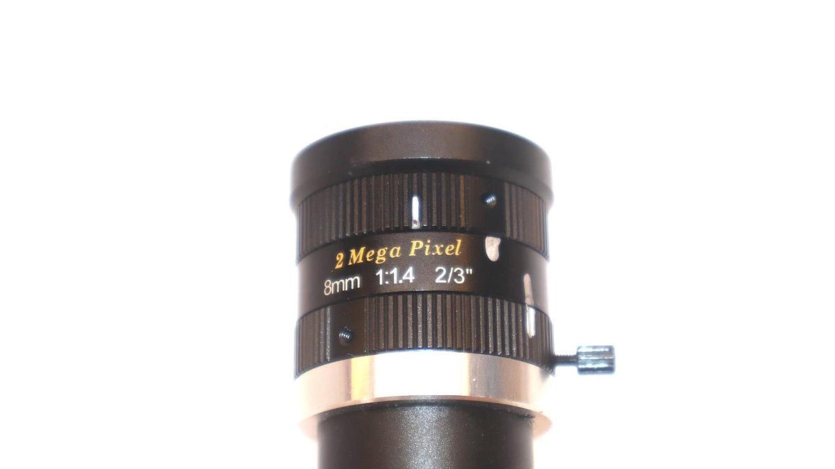 Used OMRON FZ-S2M , FZS2M 8mm 1:1.4 , 2/3" Camera with 2 Mega Pixel Lens and Mount