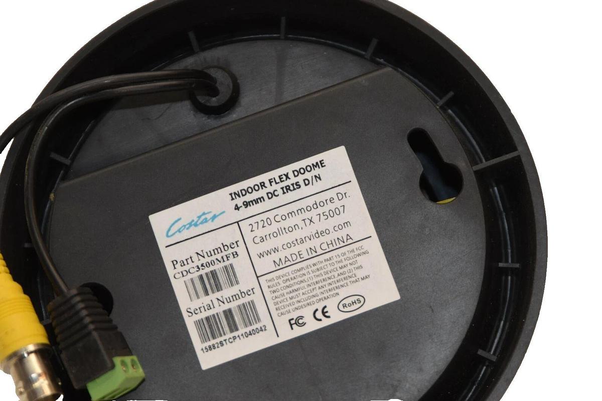 Used Costar CDC3500MFB 4-9mm Indoor Flex Dome Security Camera