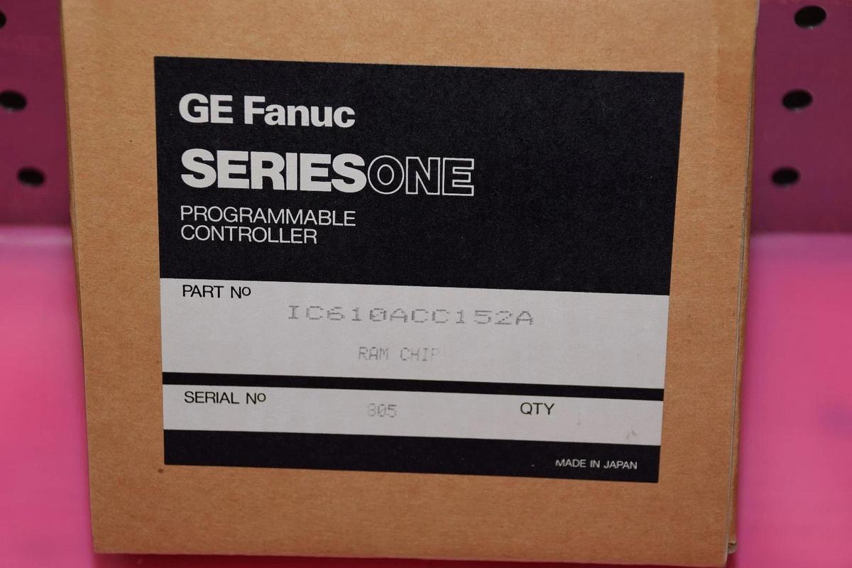 GE Fanuc Series One  IC610ACC152A PLC RAM Chip Set Toshiba TC5517CPL-20