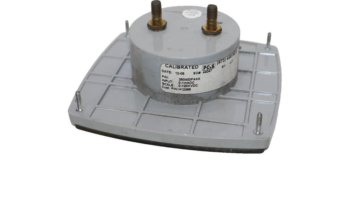 Used Yokogawa Panel Meter 0-120dc Kilovolts 250400FAXX , 250-400-FAXX , Vintage