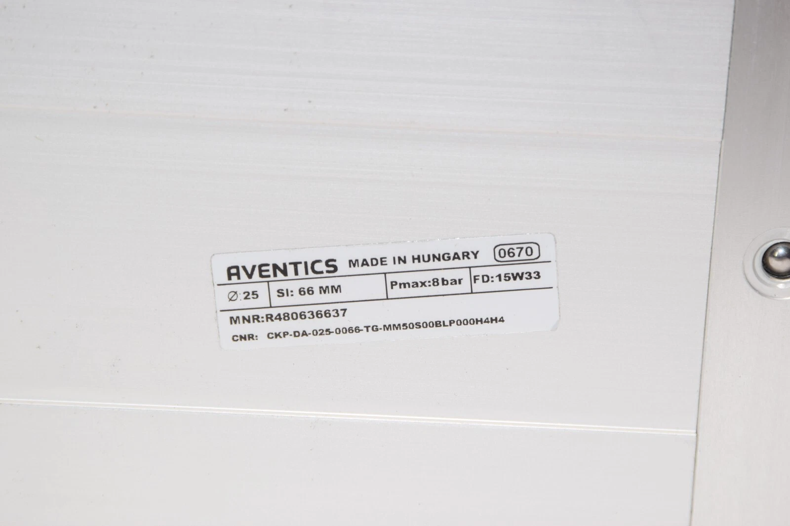(NEW) AVENTICS / EUC-BOSCH R480636637 8Bar 66mm Rodless Cylinder