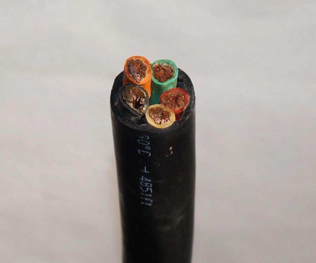 Used 66' Flextreme Flexible 2/5 Cord Cable Wire Copper P-7K-254013  2AWG 5C 600V SOOW