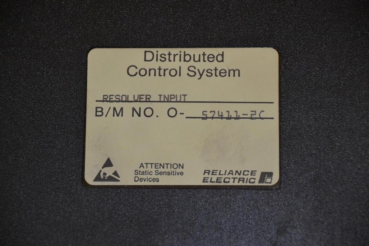 Used RELIANCE ELECTRIC RESOLVER INPUT 0-57411-2C 0574112C 57411-2C 57411-2