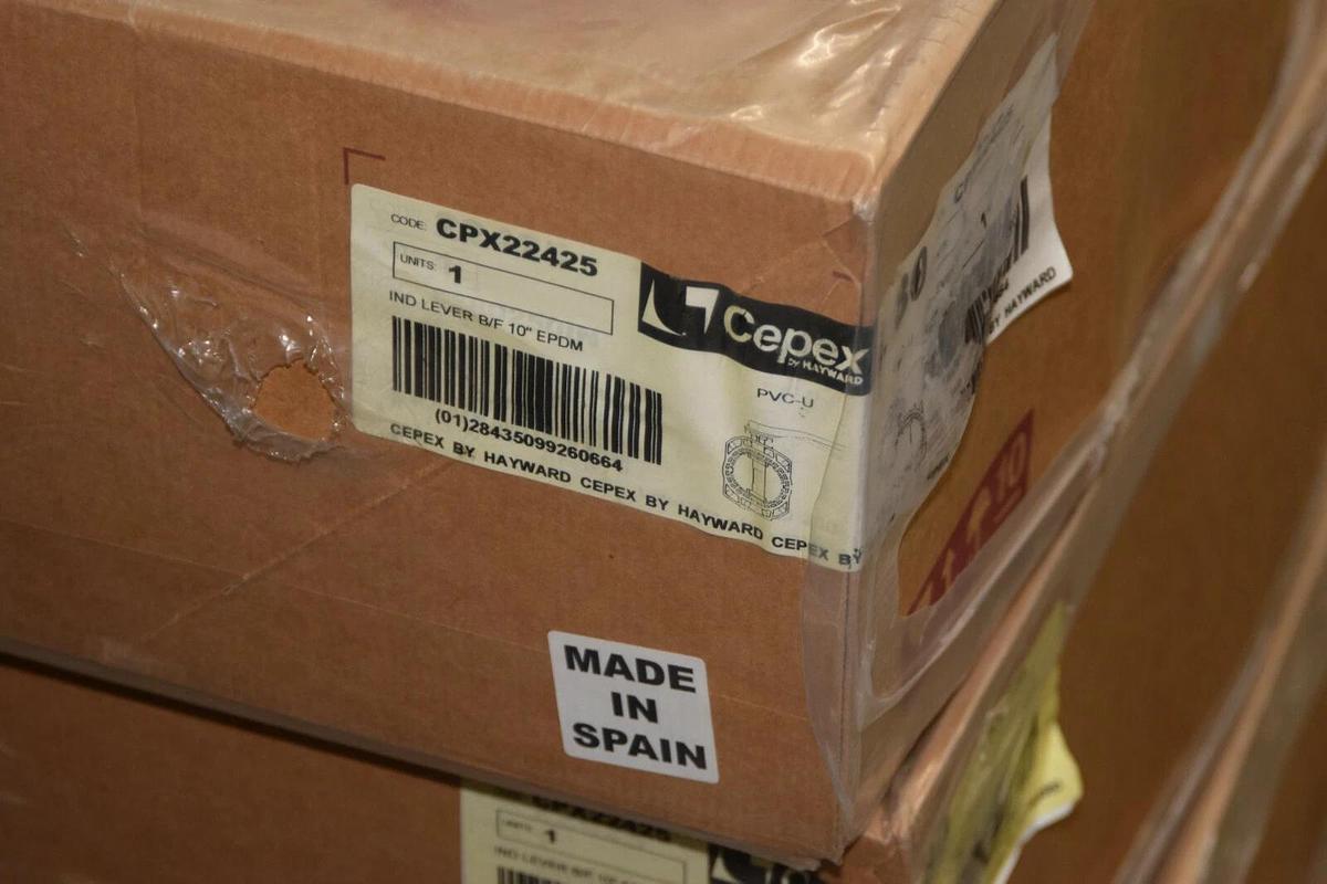 CEPEX Hayward CPX22425 10" EPDM Butterfly Valve  PVC-U (NEW)