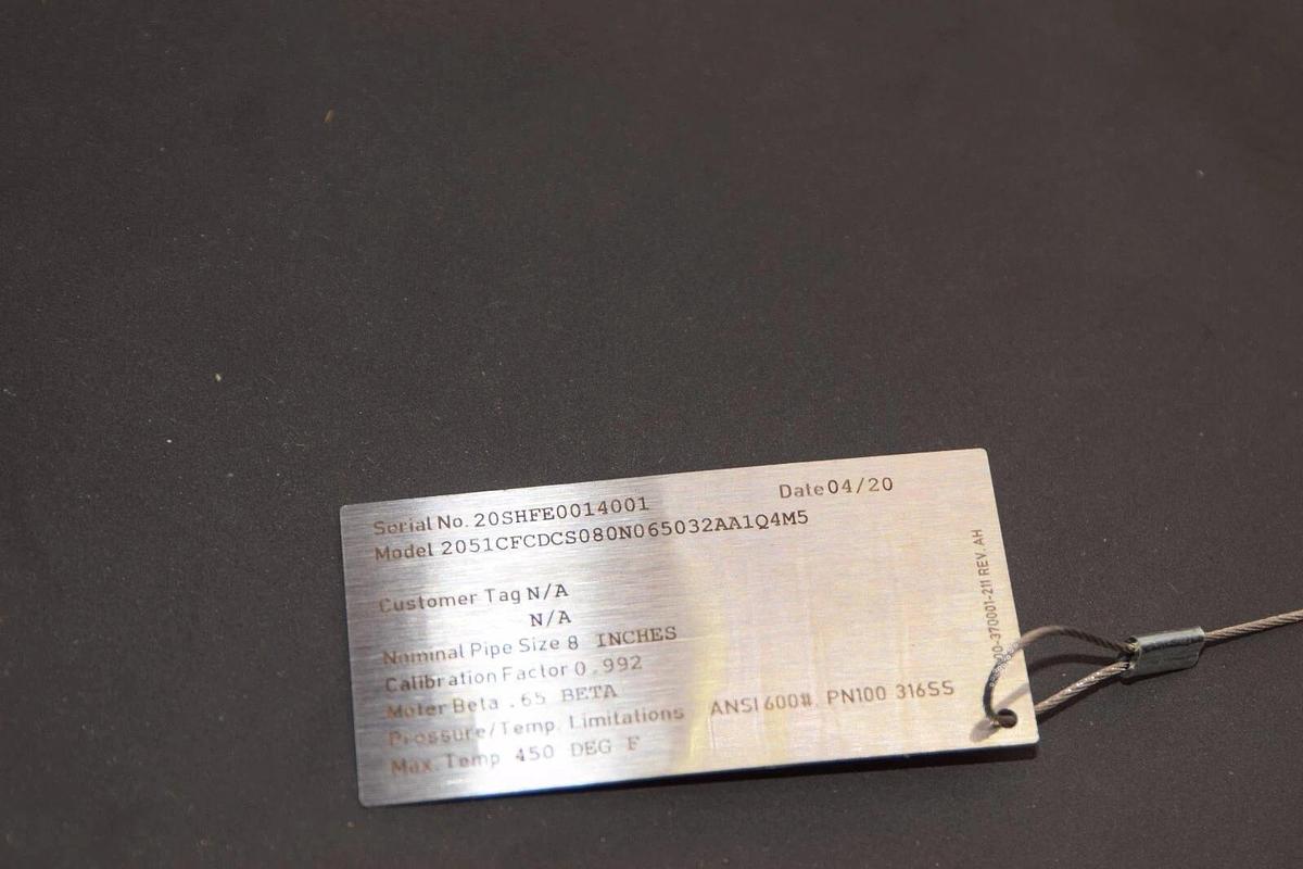 (NEW) ROSEMOUNT 2051CFCDCS080N065032AA1Q4M5 4-20mA Compact Orifice Flow Meter