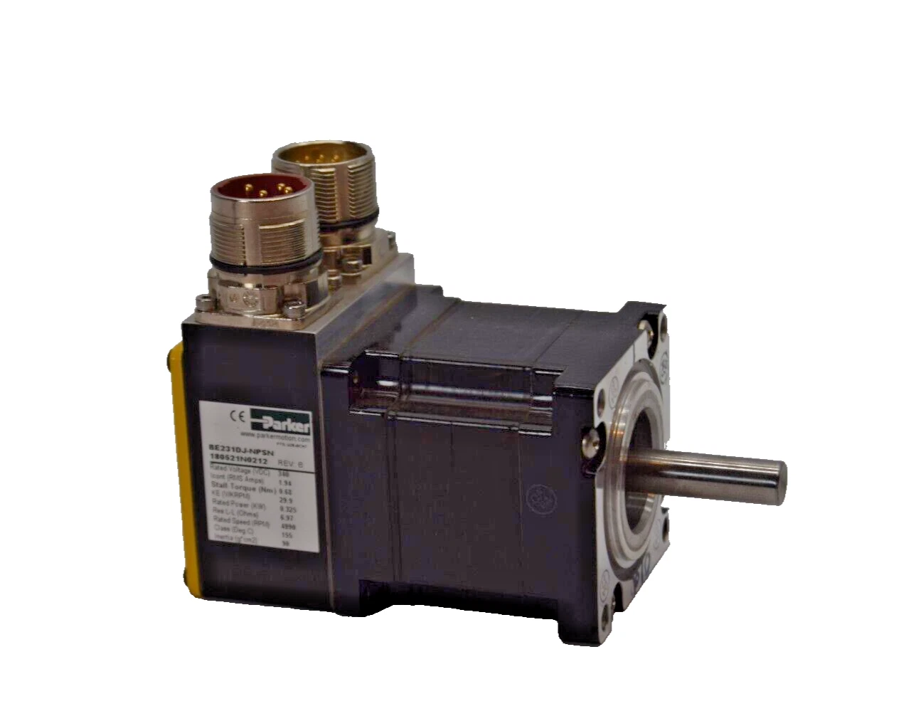 Used Parker Servo Motor BE231DJ-NPSN BE231DJNPSN 180521N0212 340vdc .325kW .325 kW