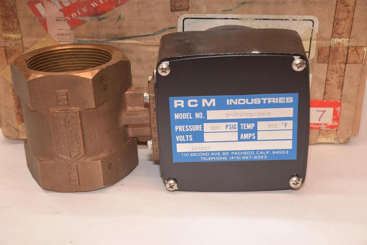 (NEW) RCM INDUSTRIES 2"-71-VDL-25-E 180psig Series 7000 Flo-Gage Flowmeter