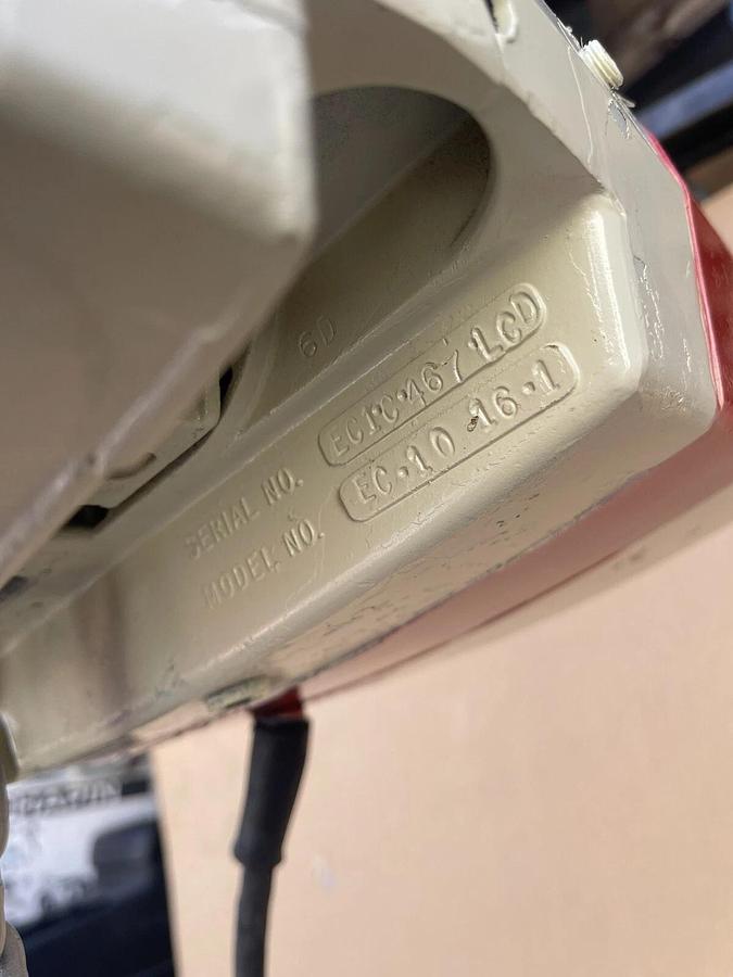 Used Coffing 1/2 Ton Electric Chain Hoist 1/2T 1000lb EC-10-16-1  115 / 230V 6' Lift