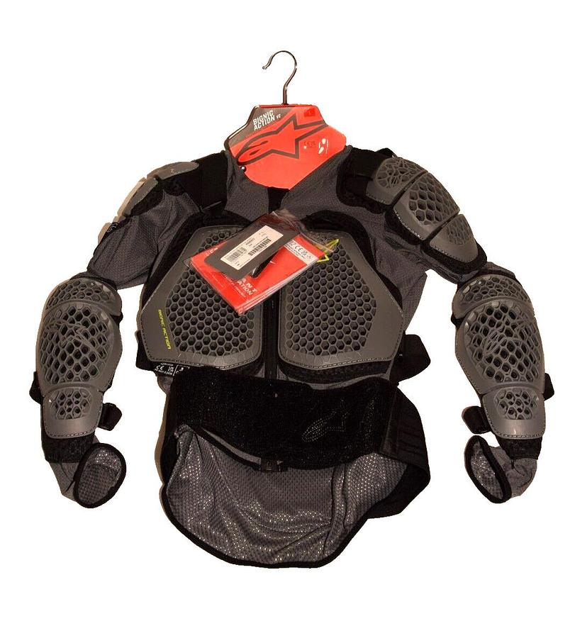 (New) BIONIC 6506823 Action V2 Protection Jacket Gray / Black / Yellow - Large