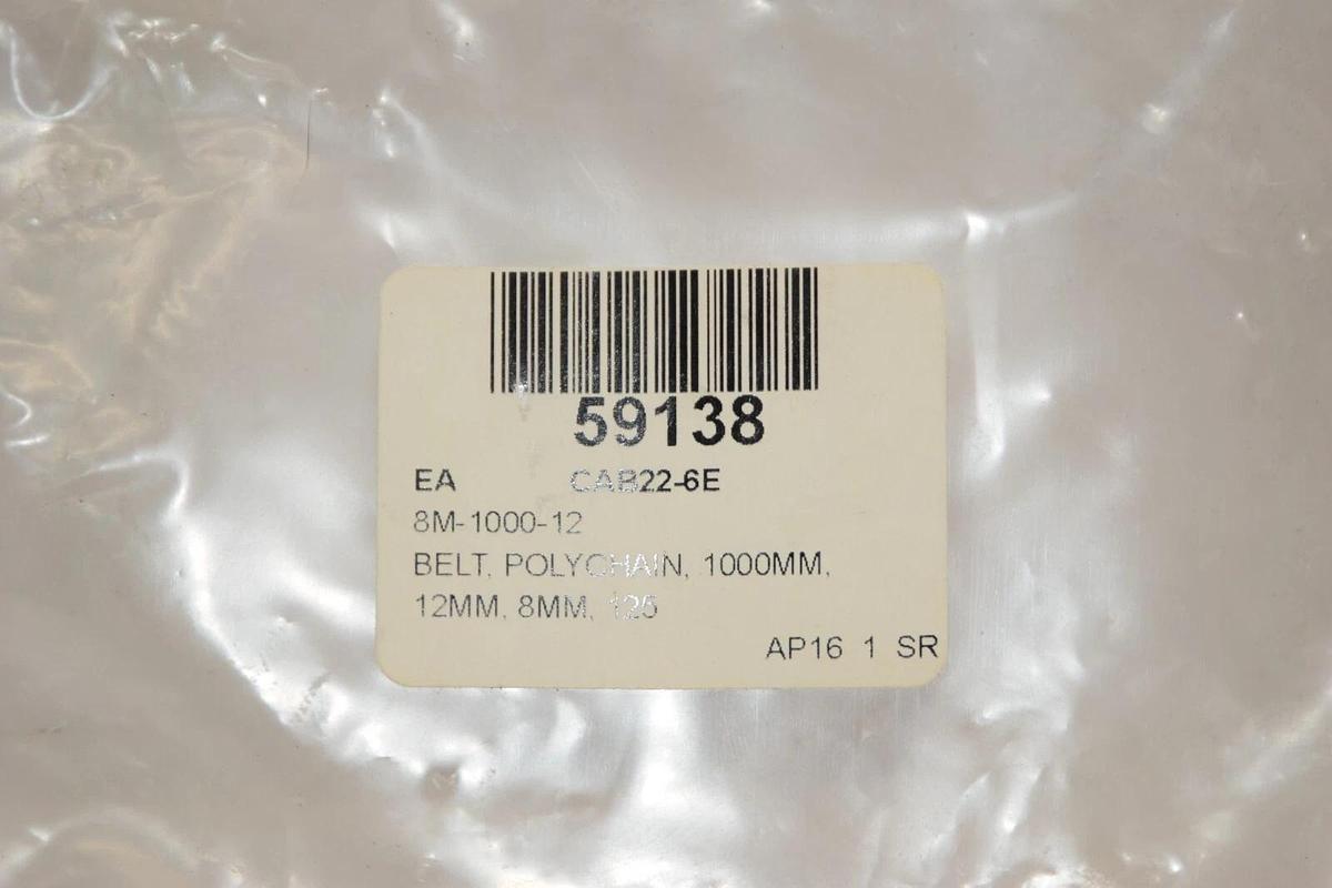 (NEW) GATES 8M-1000-12 CAB22-6E 12mm , 8mm , 125 Poly Chain GT Polychain Belt