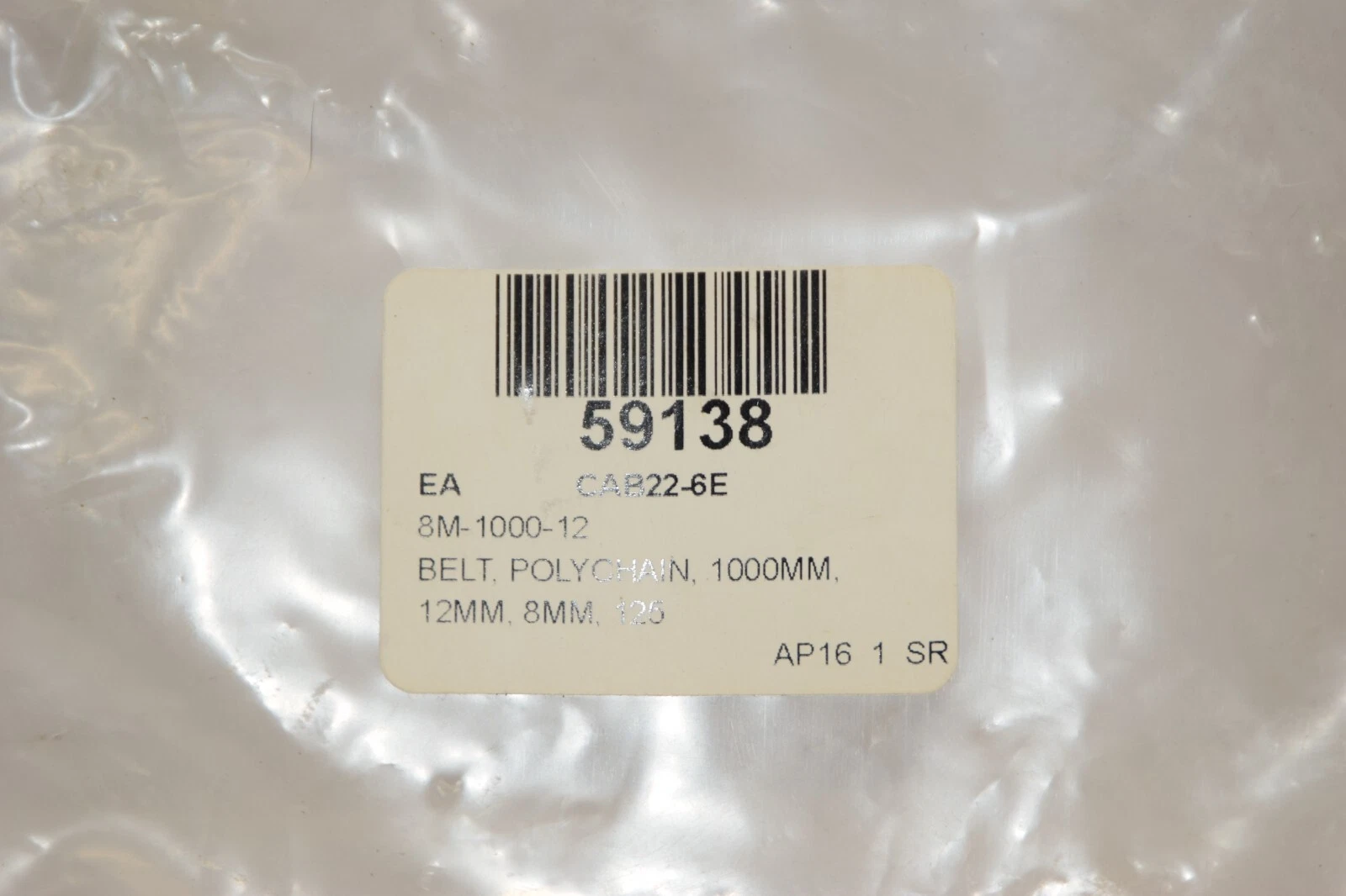 (NEW) GATES 8M-1000-12 CAB22-6E 12mm , 8mm , 125 Poly Chain GT Polychain Belt