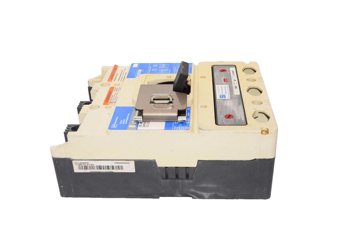 Used Cutler Hammer Breaker LD2500 LD 35k 500Amp 500 Amp A 2 Pole 600v/250v w/ LT2500T