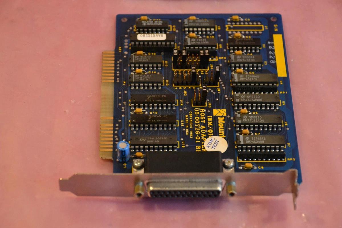 Used MOUNTAIN CIRCUIT BOARD CARD IBM/QIC-02 IBM QIC IBM/QIC 02 05-00726-01 050072601