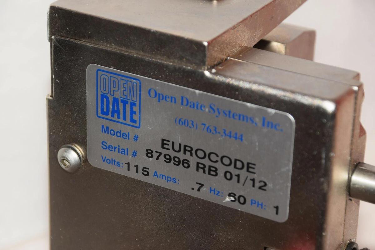 Used Open Date Systems  EUROCODE  87996 RB
