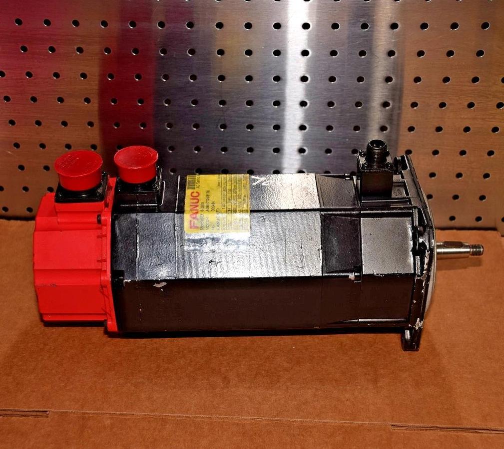 Used FANUC AC Servo Motor A06B-0128-B176 A06B0128B176 #396484 1.40kW