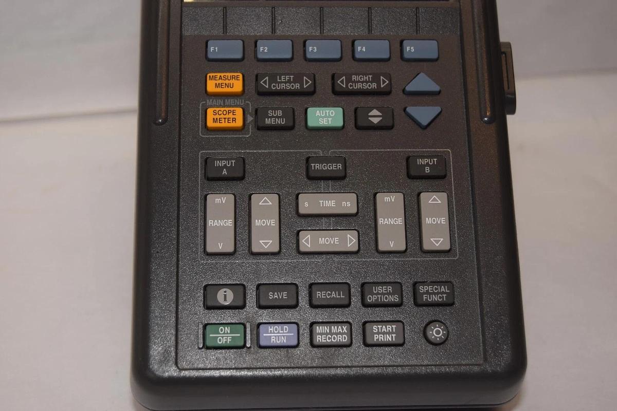 Used FLUKE 99B ScopeMeter Series II 100MHz Hand Held Oscilloscope *No AC Adapter