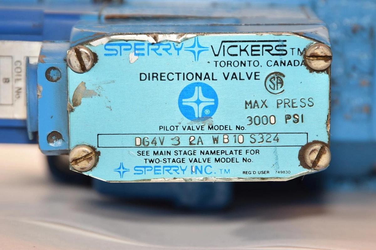 (NEW) SPERRY VICKERS DG5S 3 2A E W B 10 S324 , DG4V 3 2A W B 10 S324 Valve