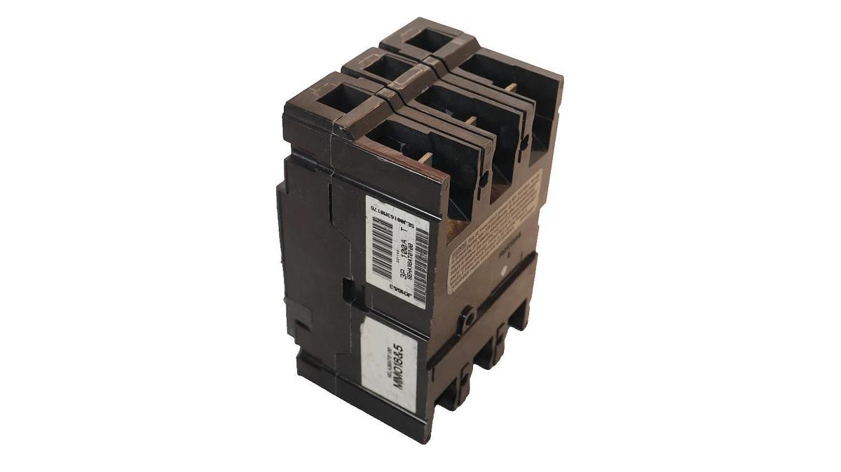 Used GE 100A 100 Amp Spectra Circuit Breaker 600V 3-Pole SELA36AT0100 W/O Plug