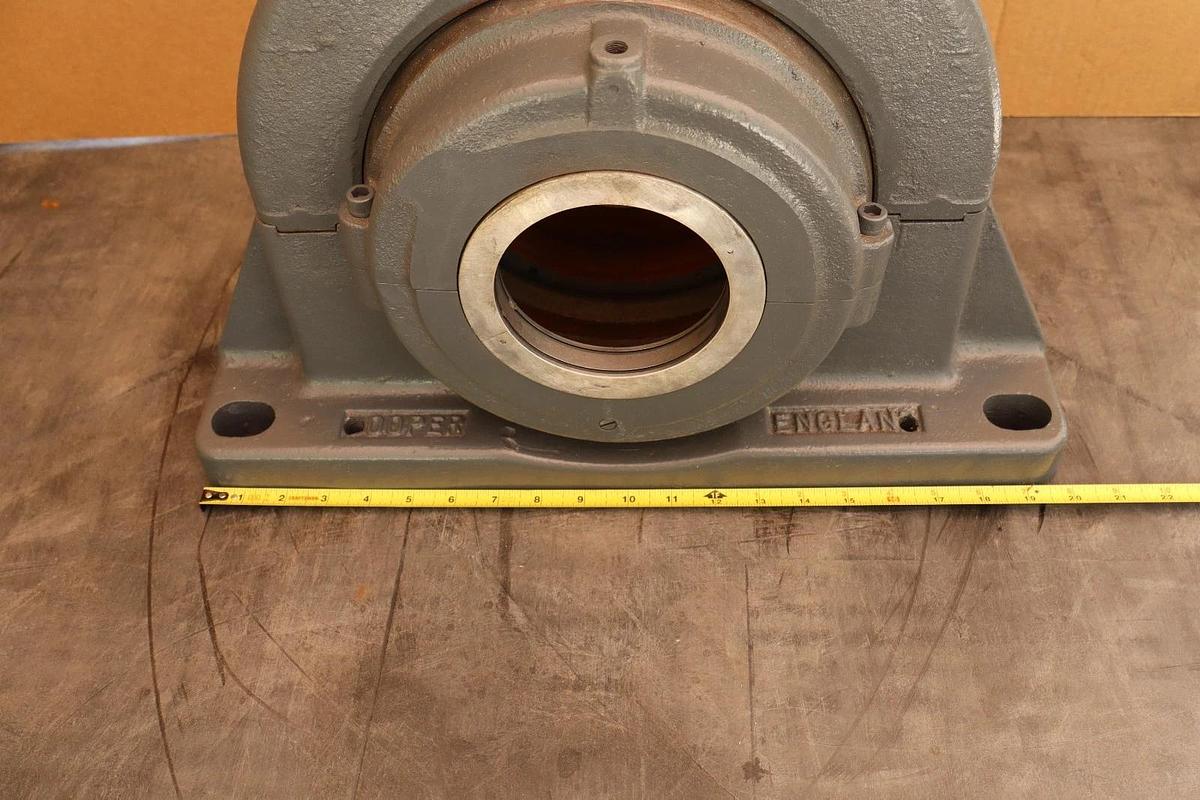 Refurbished Cooper Pillow Block Bearing Split Roller 4-Bolt HSP4071GR HSP407GR 4-7/16 REFURB